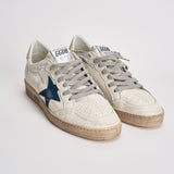 Sneakers uomo Ball Star bianco e blu GMF00117 F00757111660 GOLDEN GOOSE 