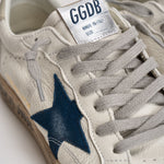 Sneakers uomo Ball Star bianco e blu GMF00117 F00757111660 GOLDEN GOOSE 