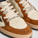 Sneakers uomo Ball Star panna e marrone GMF00117 F00872083405 GOLDEN GOOSE 