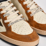 Sneakers uomo Ball Star panna e marrone GMF00117 F00872083405 GOLDEN GOOSE 