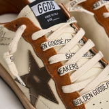Sneakers uomo Ball Star panna e marrone GMF00117 F00872083405 GOLDEN GOOSE 