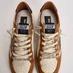 Sneakers uomo Ball Star panna e marrone GMF00117 F00872083405 GOLDEN GOOSE 