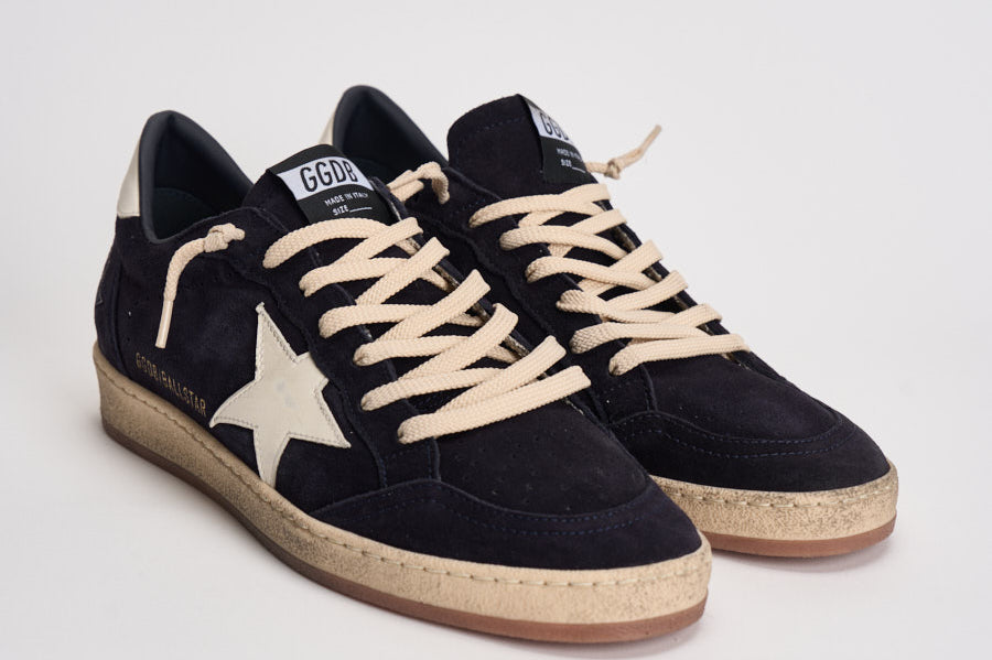 Sneakers uomo Ball Star in suede blu navy GMF00117 F00872150789 GOLDEN GOOSE 