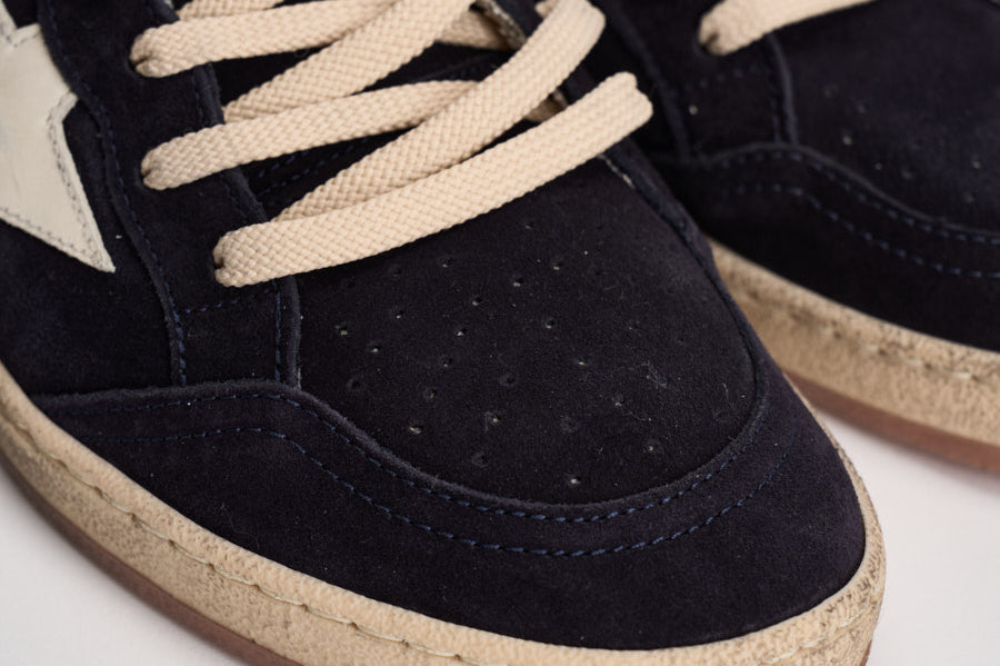 Sneakers uomo Ball Star in suede blu navy GMF00117 F00872150789 GOLDEN GOOSE 