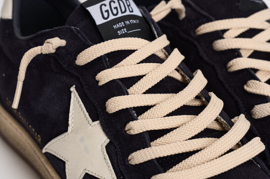 Sneakers uomo Ball Star in suede blu navy GMF00117 F00872150789 GOLDEN GOOSE 