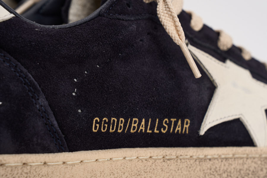 Sneakers uomo Ball Star in suede blu navy GMF00117 F00872150789 GOLDEN GOOSE 