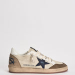 Sneakers uomo Ball Star beige e tortora GMF00117 F00872283406 GOLDEN GOOSE 