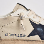 Sneakers uomo Ball Star beige e tortora GMF00117 F00872283406 GOLDEN GOOSE 