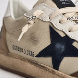 Sneakers uomo Ball Star beige e tortora GMF00117 F00872283406 GOLDEN GOOSE 