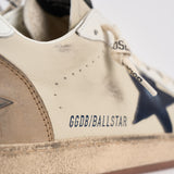Sneakers uomo Ball Star beige e tortora GMF00117 F00872283406 GOLDEN GOOSE 