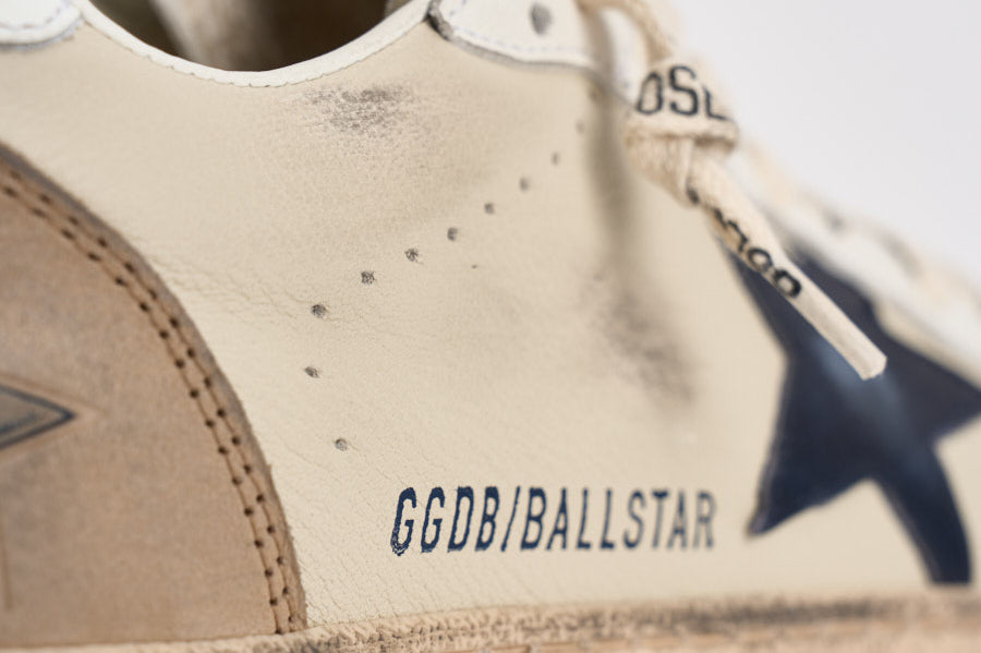 Sneakers uomo Ball Star beige e tortora GMF00117 F00872283406 GOLDEN GOOSE 