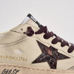 Sneakers uomo Ball Star panna e bordeaux GMF00117 F00873515985 GOLDEN GOOSE 