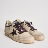 Sneakers uomo Ball Star panna e bordeaux GMF00117 F00873515985 GOLDEN GOOSE 