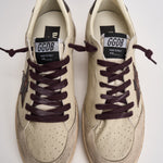 Sneakers uomo Ball Star panna e bordeaux GMF00117 F00873515985 GOLDEN GOOSE 