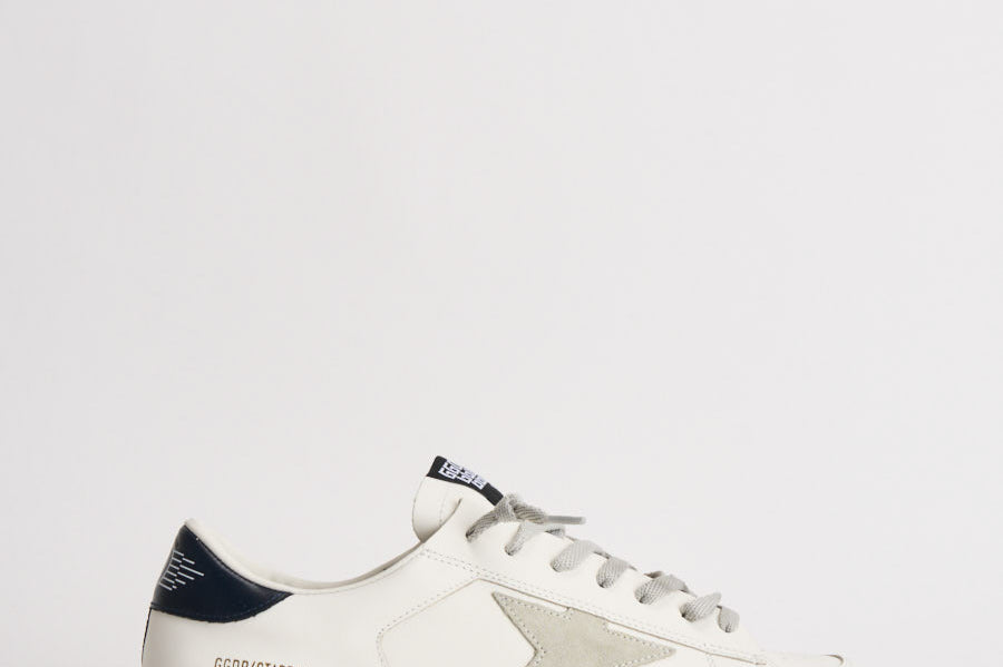 Sneakers uomo Stardan bianche e nere GMF00128 F00056710509 GOLDEN GOOSE 