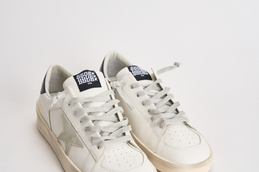 Sneakers uomo Stardan bianche e nere GMF00128 F00056710509 GOLDEN GOOSE 