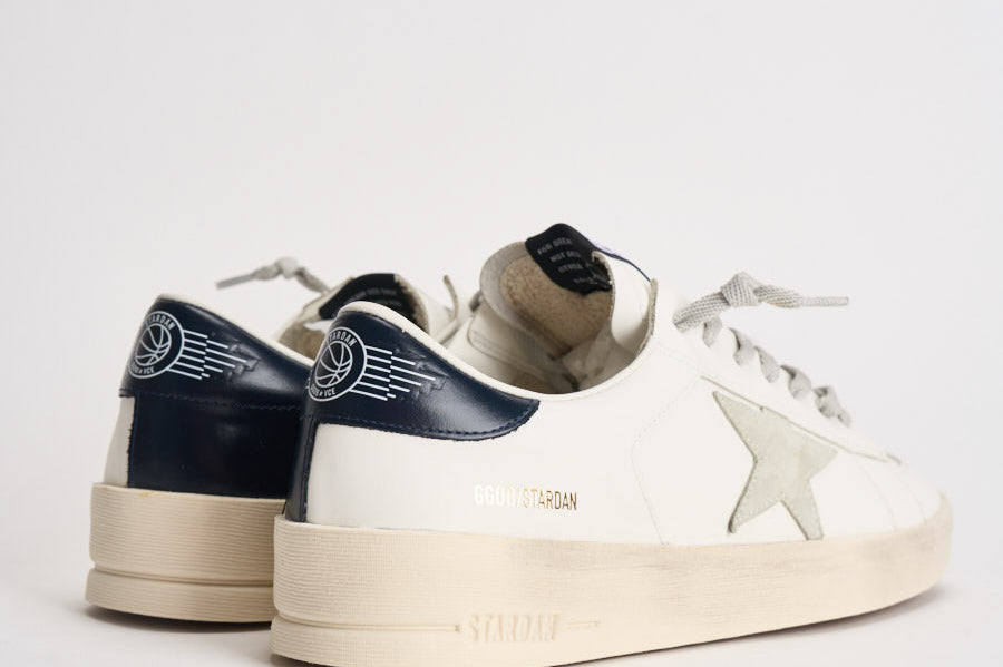 Sneakers uomo Stardan bianche e nere GMF00128 F00056710509 GOLDEN GOOSE 