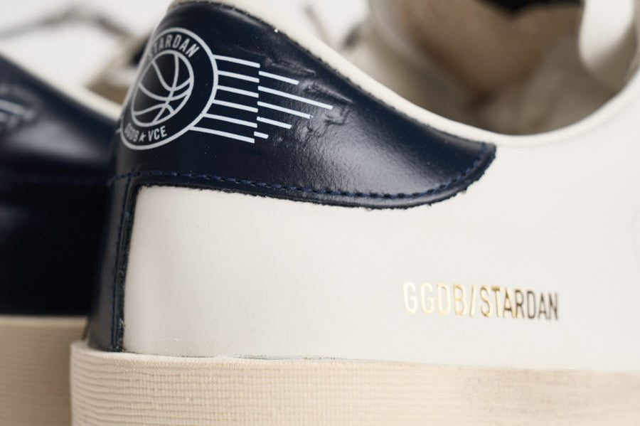 Sneakers uomo Stardan bianche e nere GMF00128 F00056710509 GOLDEN GOOSE 