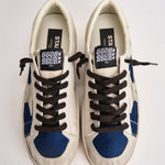 Sneakers uomo Stardan bianche e blu GMF00128 F00875951137 GOLDEN GOOSE 