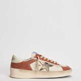 Sneakers uomo bianco e rosso mattone GMF00479 F00852612488 GOLDEN GOOSE 