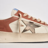 Sneakers uomo bianco e rosso mattone GMF00479 F00852612488 GOLDEN GOOSE 