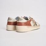 Sneakers uomo bianco e rosso mattone GMF00479 F00852612488 GOLDEN GOOSE 