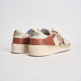 Sneakers uomo bianco e rosso mattone GMF00479 F00852612488 GOLDEN GOOSE 