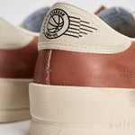 Sneakers uomo bianco e rosso mattone GMF00479 F00852612488 GOLDEN GOOSE 