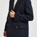 Blazer uomo doppiopetto blu GMP00835 P00061950486 GOLDEN GOOSE 