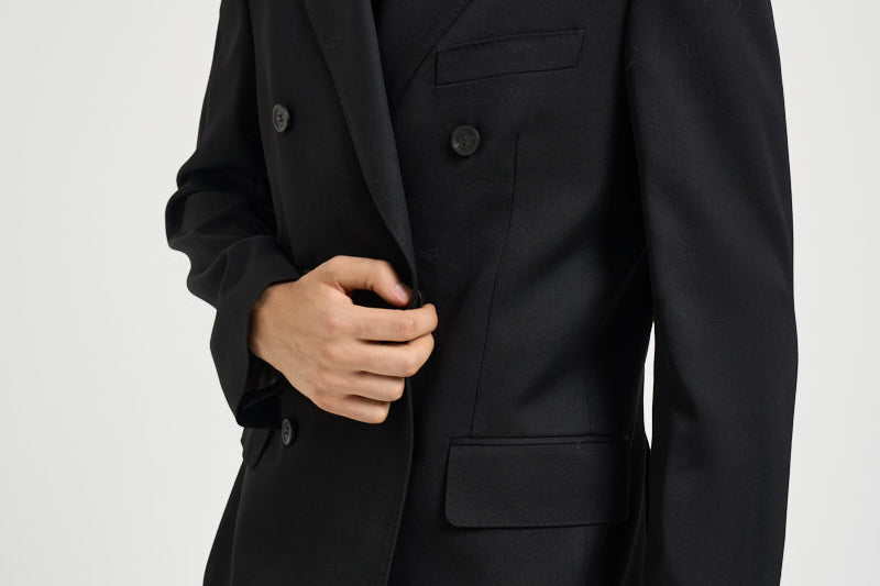 Blazer uomo doppiopetto nero GMP00835 P00152190100 GOLDEN GOOSE 