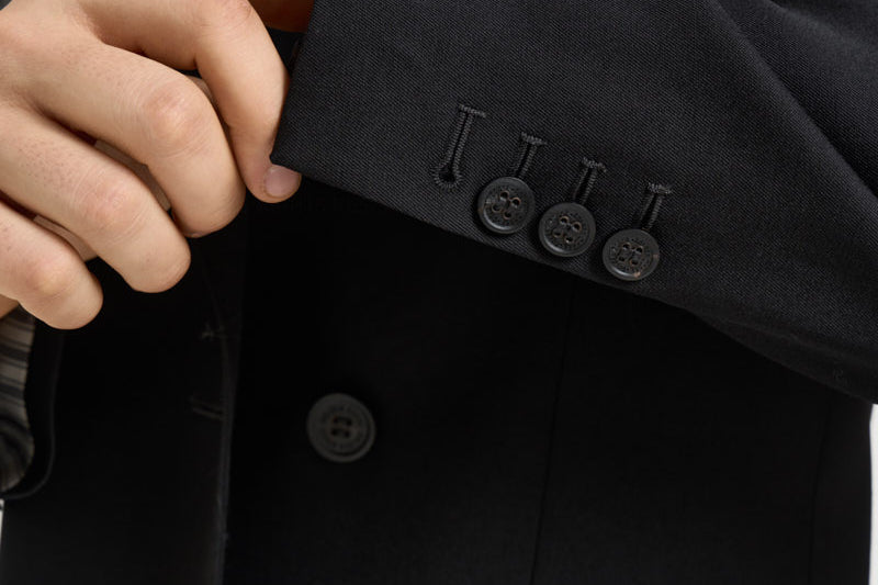 Blazer uomo doppiopetto nero GMP00835 P00152190100 GOLDEN GOOSE 