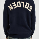 Maglia uomo girocollo blu GMP00841 P00066250486 GOLDEN GOOSE 