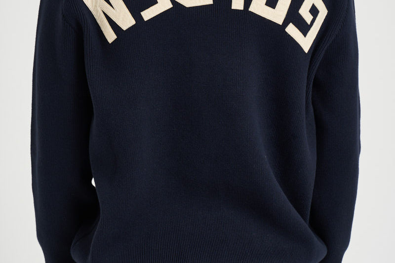 Maglia uomo girocollo blu GMP00841 P00066250486 GOLDEN GOOSE 