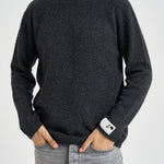 Maglia uomo girocollo grigio antracite GMP00841 P00267060100 GOLDEN GOOSE 