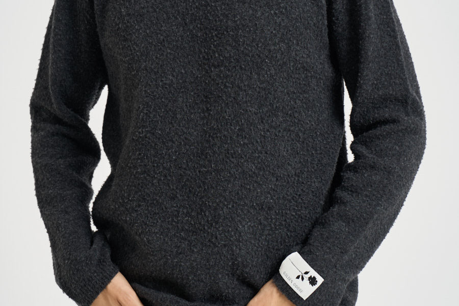 Maglia uomo girocollo grigio antracite GMP00841 P00267060100 GOLDEN GOOSE 