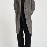 Cappotto uomo lungo grigio e beige GMP00986 P00061681173 GOLDEN GOOSE 