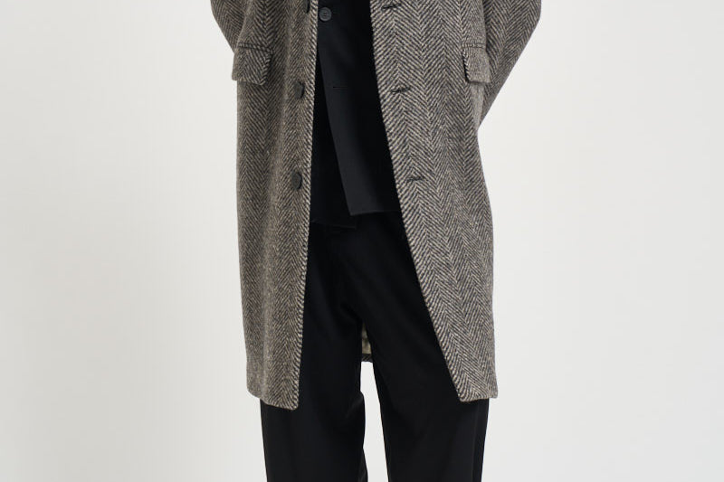 Cappotto uomo lungo grigio e beige GMP00986 P00061681173 GOLDEN GOOSE 