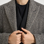 Cappotto uomo lungo grigio e beige GMP00986 P00061681173 GOLDEN GOOSE 