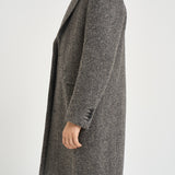 Cappotto uomo lungo grigio e beige GMP00986 P00061681173 GOLDEN GOOSE 
