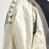 Cappotto uomo lungo grigio e beige GMP00986 P00061681173 GOLDEN GOOSE 
