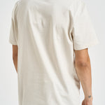 T-shirt uomo girocollo con scritte panna GMP01220 P00261911560 GOLDEN GOOSE 
