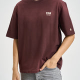 T-shirt uomo girocollo vino GUP017873 P00242040233 GOLDEN GOOSE 