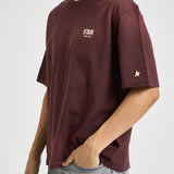 T-shirt uomo girocollo vino GUP017873 P00242040233 GOLDEN GOOSE 