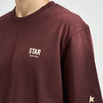 T-shirt uomo girocollo vino GUP017873 P00242040233 GOLDEN GOOSE 