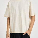 T-shirt uomo girocollo avorio GUP01873 P00241811616 GOLDEN GOOSE 