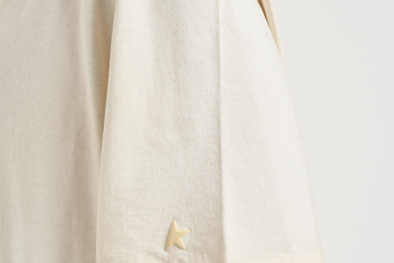 T-shirt uomo girocollo avorio GUP01873 P00241811616 GOLDEN GOOSE 
