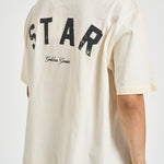 T-shirt uomo girocollo avorio GUP01873 P00241811616 GOLDEN GOOSE 