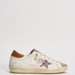 Sneakers donna Super-Star panna e cammello GWF00101 F00871912524 GOLDEN GOOSE 