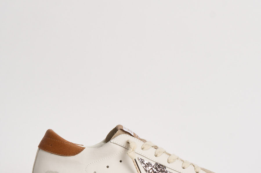 Sneakers donna Super-Star panna e cammello GWF00101 F00871912524 GOLDEN GOOSE 