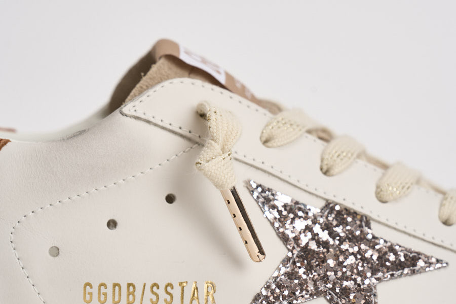 Sneakers donna Super-Star panna e cammello GWF00101 F00871912524 GOLDEN GOOSE 